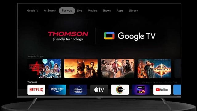 Thomson Q55H1001 QLED TV Review用户界面